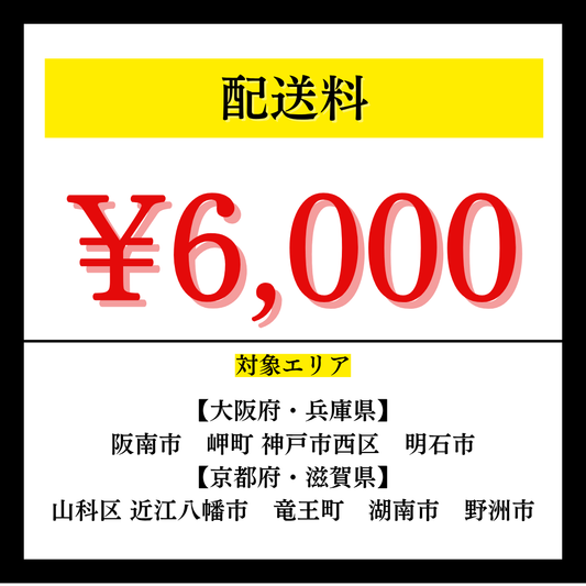 配送料6,000円